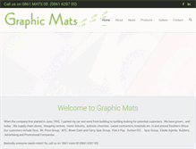 Tablet Screenshot of graphicmats.co.za